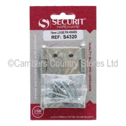 Securit Loose Pin Butt Hinge ZP 75mm 2 Pack